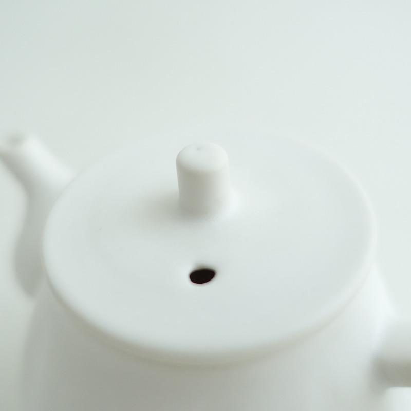 美品】藤村佳澄 *カヌレ 茶器*白ホワイトポット和食器作家食器茶壷