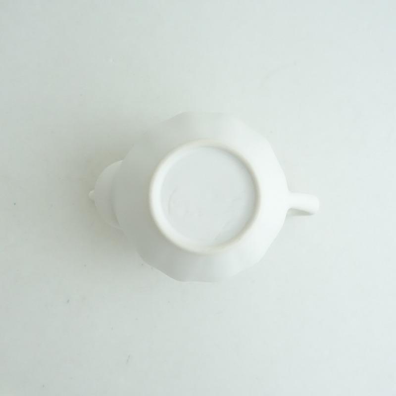 美品】藤村佳澄 *カヌレ 茶器*白ホワイトポット和食器作家食器茶壷