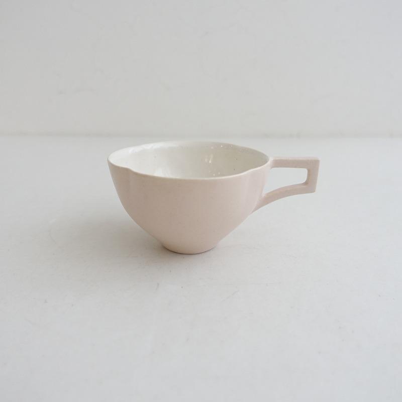 美品】安藤雅信 *オランダティーカップ 薄桜色*ピンク釉薬コップ