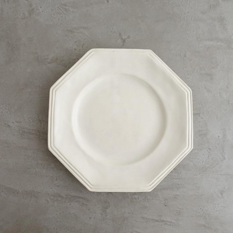 井山三希子 イヤマミキコ *オクトゴナルプレート 25cm*白ホワイト八角