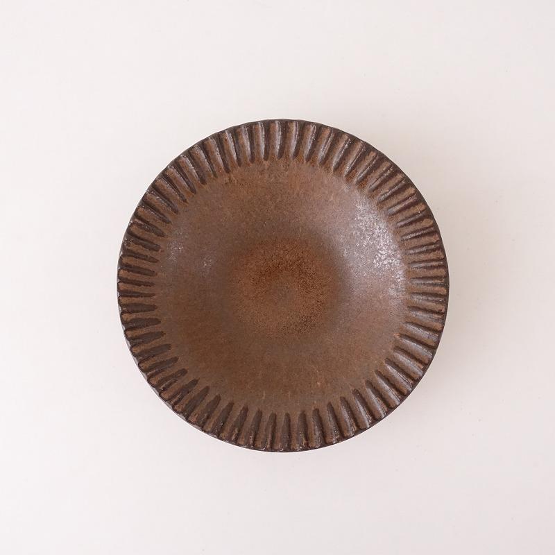 美品】小澤基晴 *ブロンズしのぎスープ皿*食器お皿【陶器】(wa87 美品】小澤基晴 *ブロンズしのぎスープ皿*食器お皿【陶器】(wa87