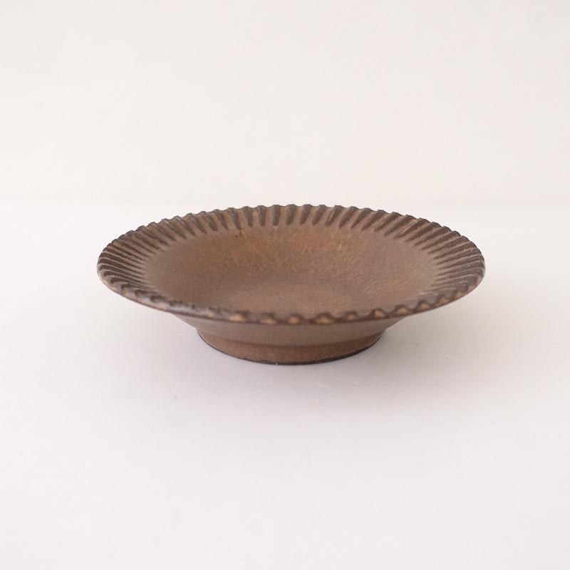 美品】小澤基晴 *ブロンズしのぎスープ皿*食器お皿【陶器】(wa87 美品】小澤基晴 *ブロンズしのぎスープ皿*食器お皿【陶器】(wa87