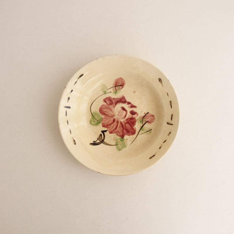美品】☆ べトナムソンベ焼*アンティーク中皿*食器お皿【陶器】(wa87