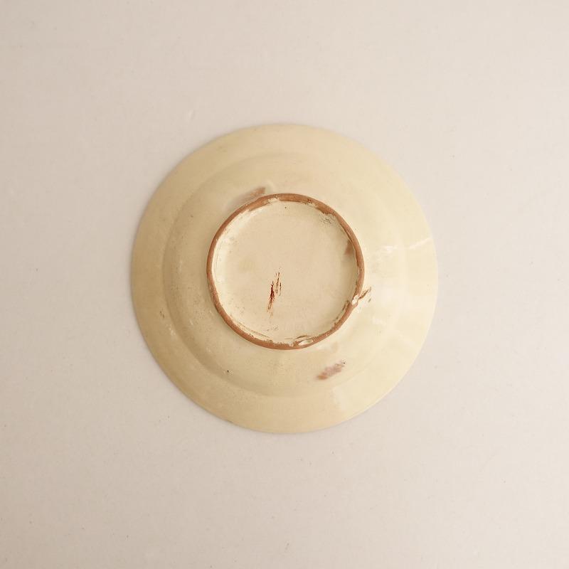 美品】☆ べトナムソンベ焼*アンティーク中皿*食器お皿【陶器】(wa87