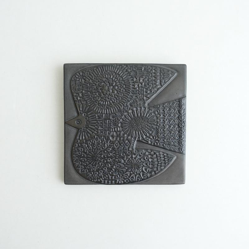 バーズワーズ BIRDS' WORDS *ceramic plate bird black*オブジェ バーズワーズ BIRDS' WORDS *ceramic plate bird black*オブジェ