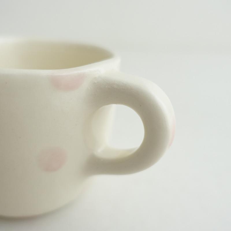 バーバラアイガン Barbara eigen *マグカップ ピンク*食器コップドット