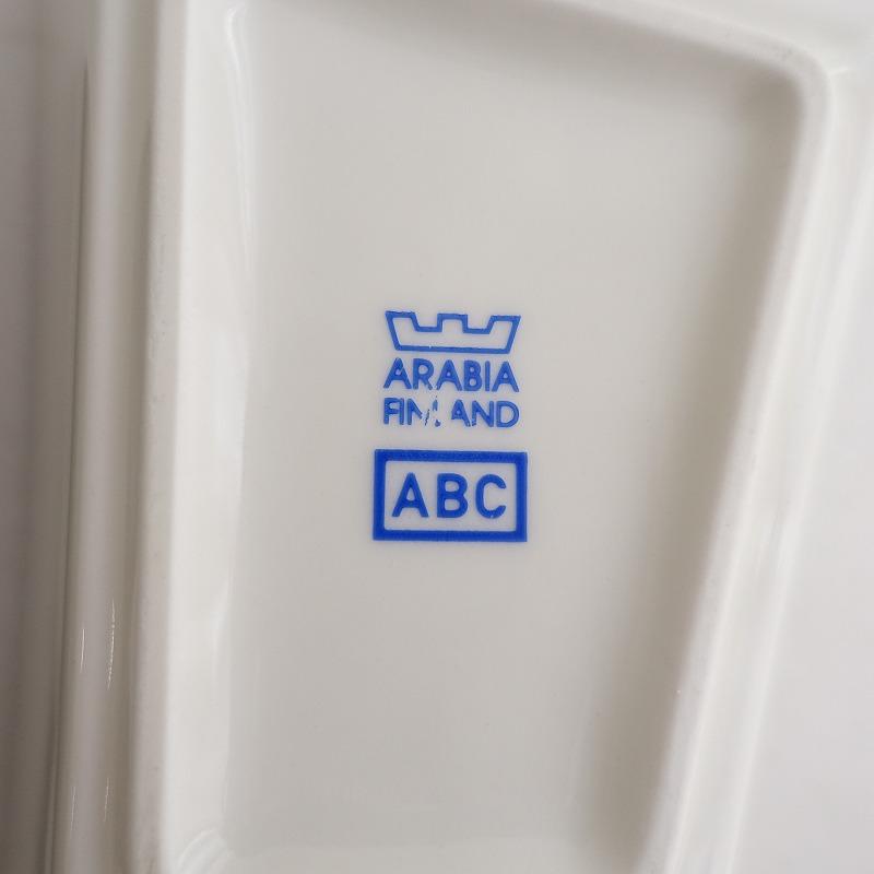 北欧】廃番/旧ロゴ/アラビア ARABIA *ABC プレート 3枚セット*食器お皿