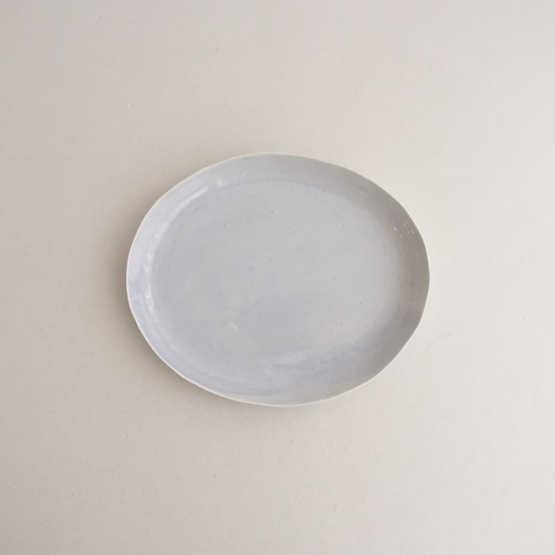 藤本羊子　プレート 美品】藤本羊子 *プレート 22cm*食器お皿【陶器】(wa87-2405-97