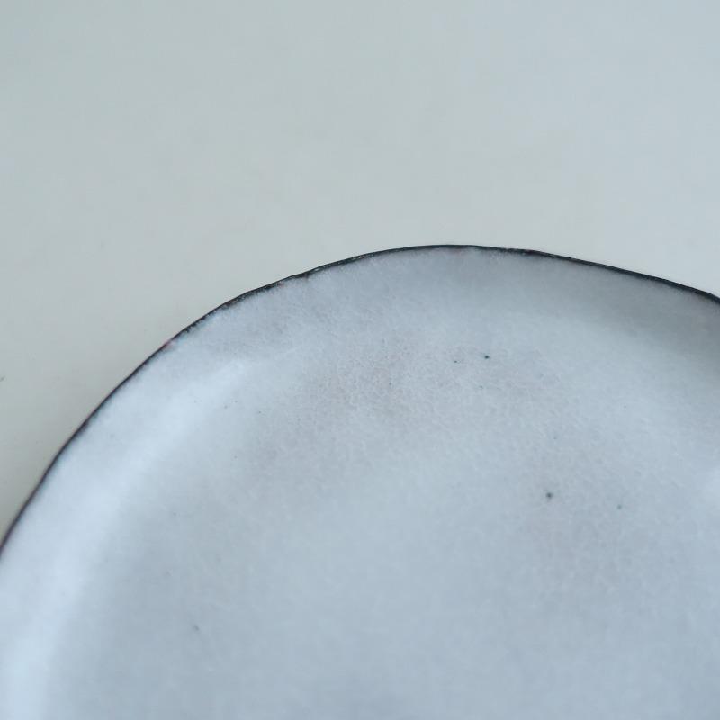美品】広瀬陽 *七宝焼 小皿 10cm*食器お皿プレート作家【陶器】(wa87