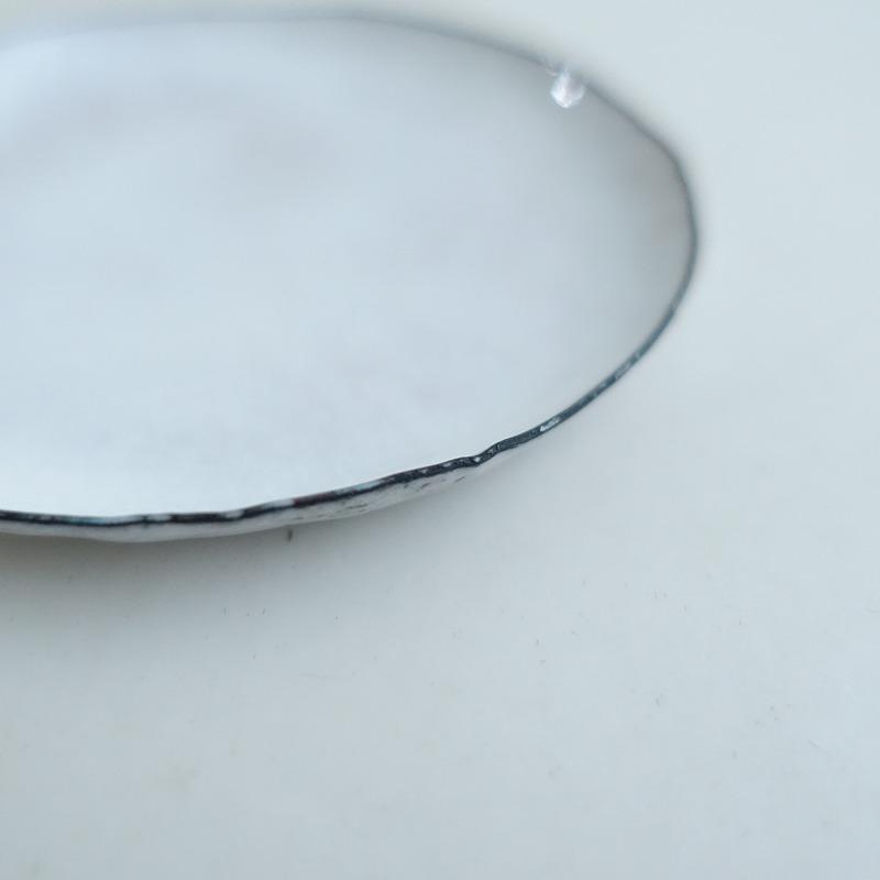 美品】広瀬陽 *七宝焼 小皿 10cm*食器お皿プレート作家【陶器】(wa87
