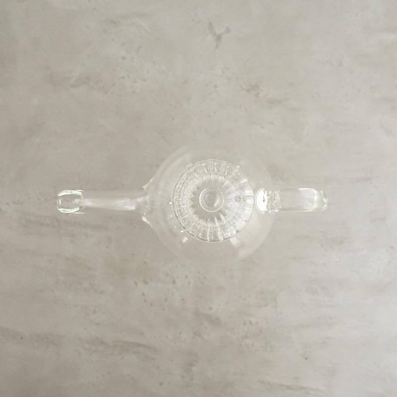 希少】定価1.5万/北村妙子 *急須 蓋モール*クリア硝子ポット【陶器