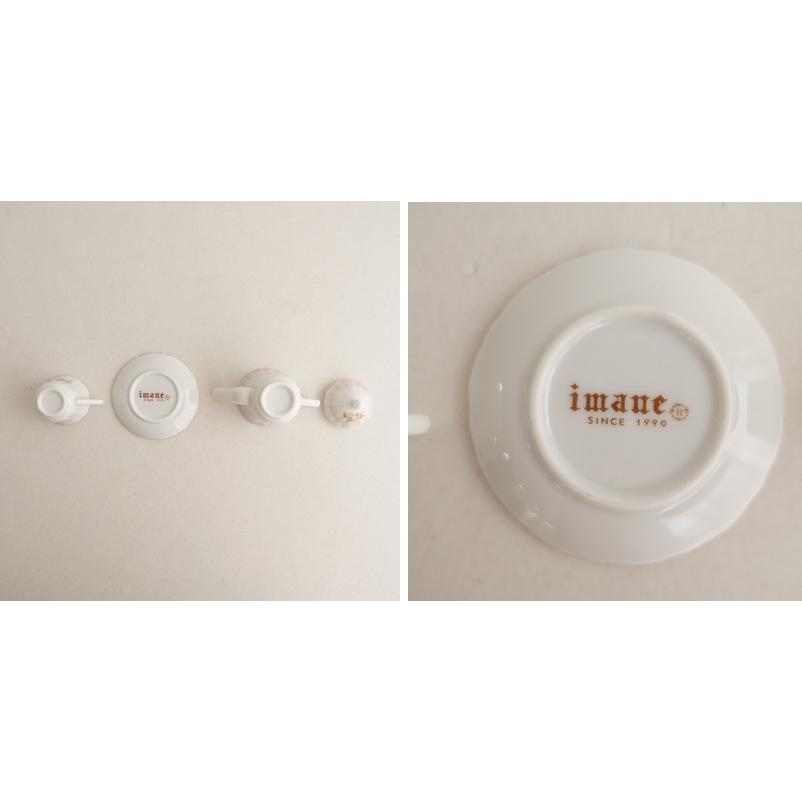 イマン　ダイアナローズ　ミニチュアセット 美品】イマン imane *ダイアナローズ ミニチュアセット*食器コップ