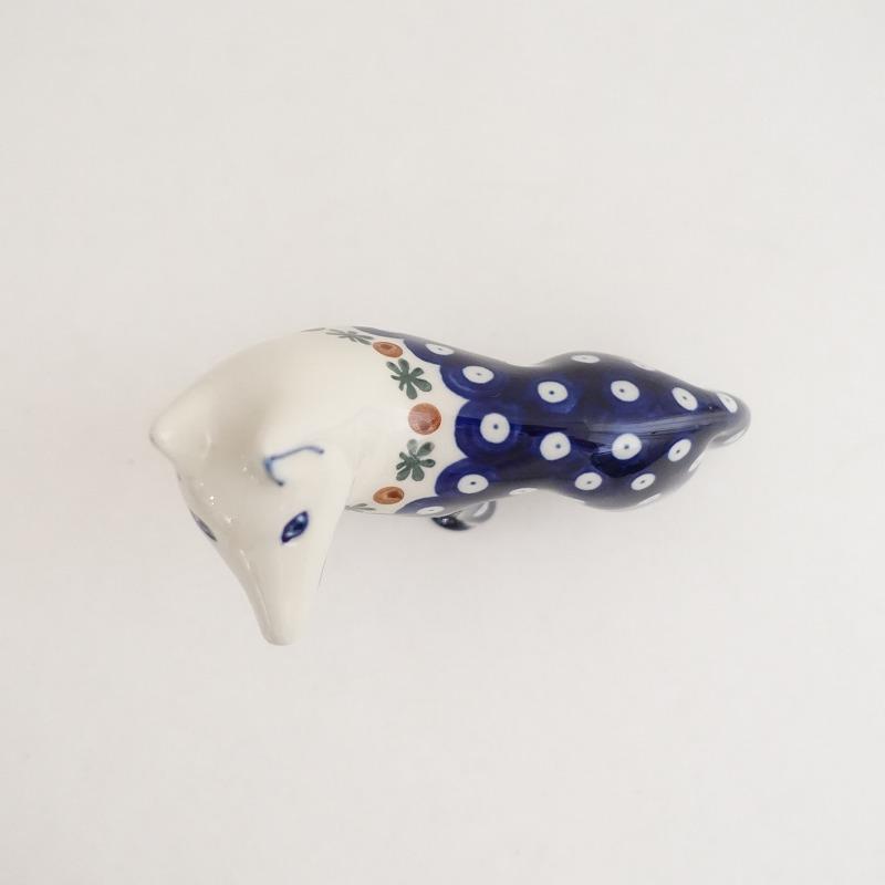 ポーリッシュポタリー Polish Pottery *オブジェ*置物犬きつね動物