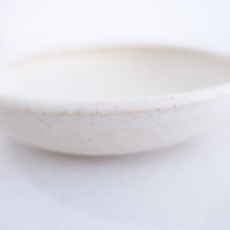 未使用】希少/正島克哉 *平パン 中*作家鍋耐熱土ホワイト【陶器】(wa87