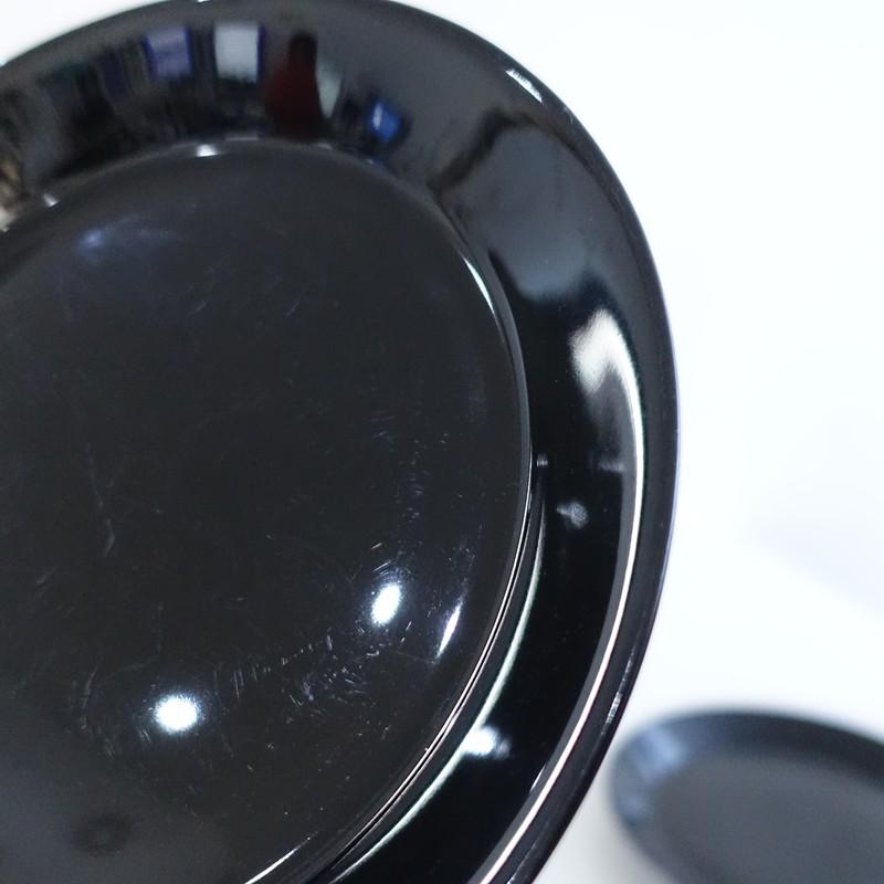  Teema 黒色皿 4枚セット　[廃盤・希少] iittala（イッタラ） 【北欧】イッタラ *TEEMA プレート 21cm ブラック