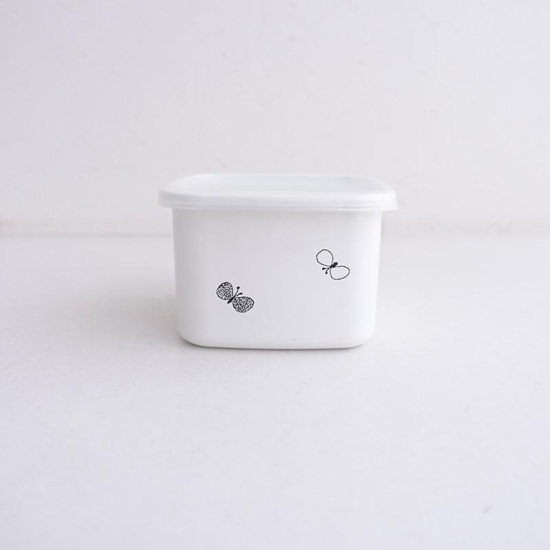 【新品未使用箱付き】minä perhonen 保存容器 3個セット ホワイト 野田琺瑯（noda horo） ミナペルホネンmina perhonen×野田琺瑯