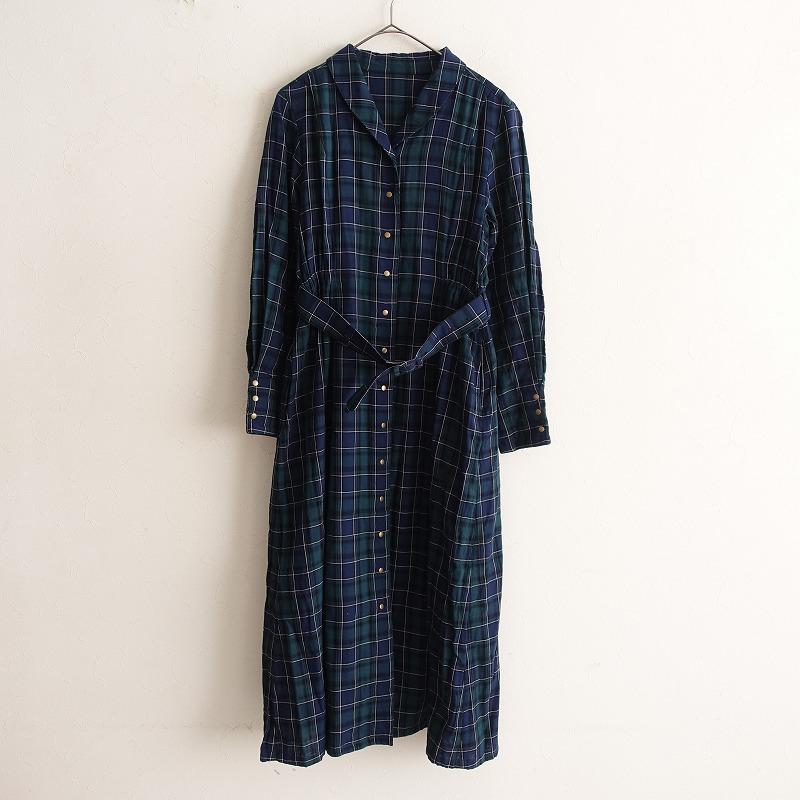 美品/2022/定価2.4万】レポリス Re：poris *スコーン チェックダブル  