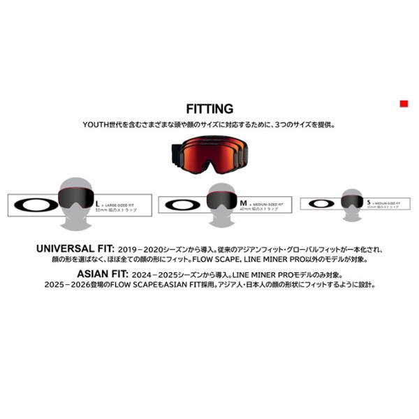 25-26 【 OAKLEY 】 オークリー スノー ゴーグル FALL LINE L フォール