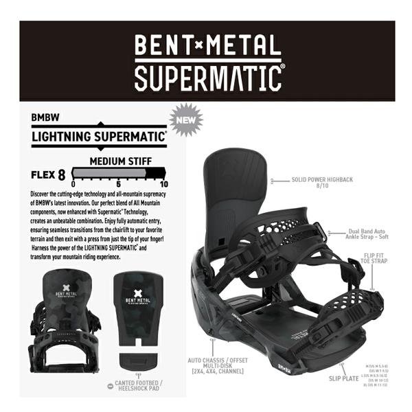 25-26   【 BENTxMETAL 】　ベントメタル　  LIGHTNING SUPERMATIC 　ライトニングスーパーマティック　　　スノーボード　ビンディング　　　正規販売店 |  | 04