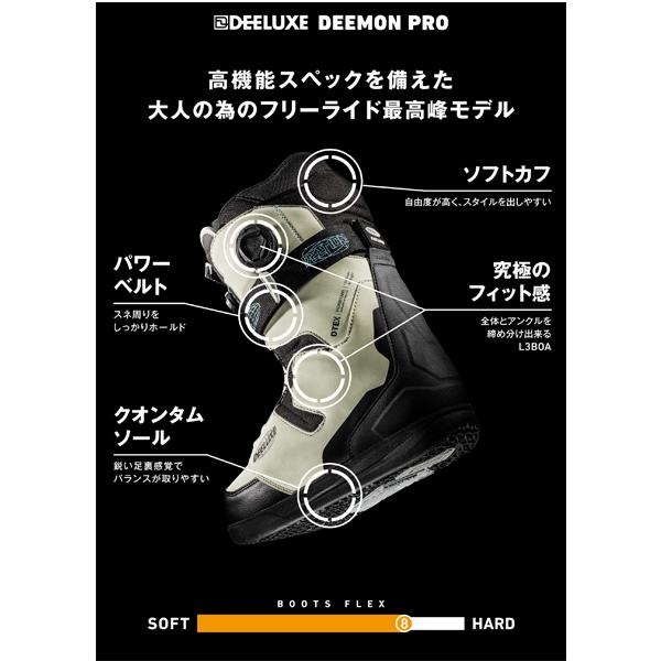 25-26 【 DEELUXE 】  ディーラックス  　　DEEMON PRO  S4 　　ディーモン プロ 　　サーモインナー　　BLIZZARD    26.5cm　 正規販売店 |  | 05