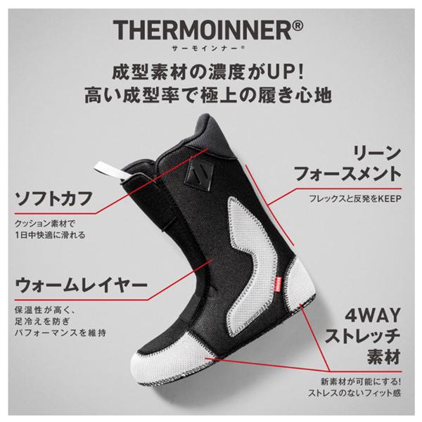25-26 【 DEELUXE 】  ディーラックス  　　DEEMON PRO  S4 　　ディーモン プロ 　　サーモインナー　　BLIZZARD    26.5cm　 正規販売店 |  | 07