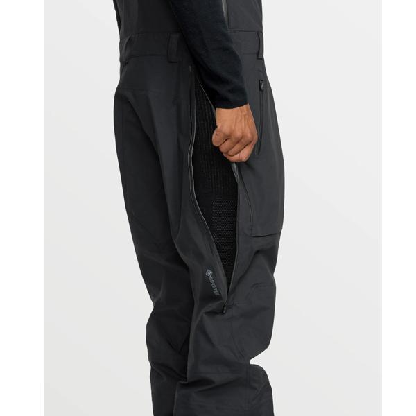 25-26 【 VOLCOM 】   ボルコム   ANYOX GORE-TEX PRO SHELL BIB     ゴアテックス プロ シェル ビブパンツ  BLACK  Mサイズ 正規販売店の画像