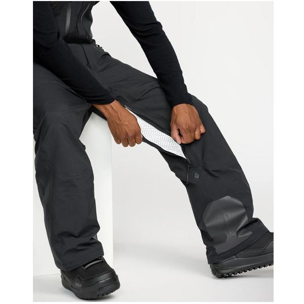 25-26 【 VOLCOM 】   ボルコム   ANYOX GORE-TEX PRO SHELL BIB     ゴアテックス プロ シェル ビブパンツ  BLACK  Mサイズ 正規販売店の画像