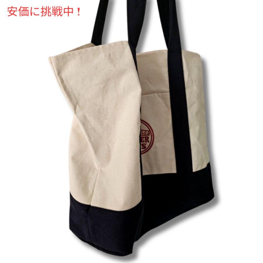 【並行輸入品】Trader Joe's トレーダージョーズ　キャンバストートバッグ Canvas White/Navy 買い物バック マザーズバッグ |  | 02