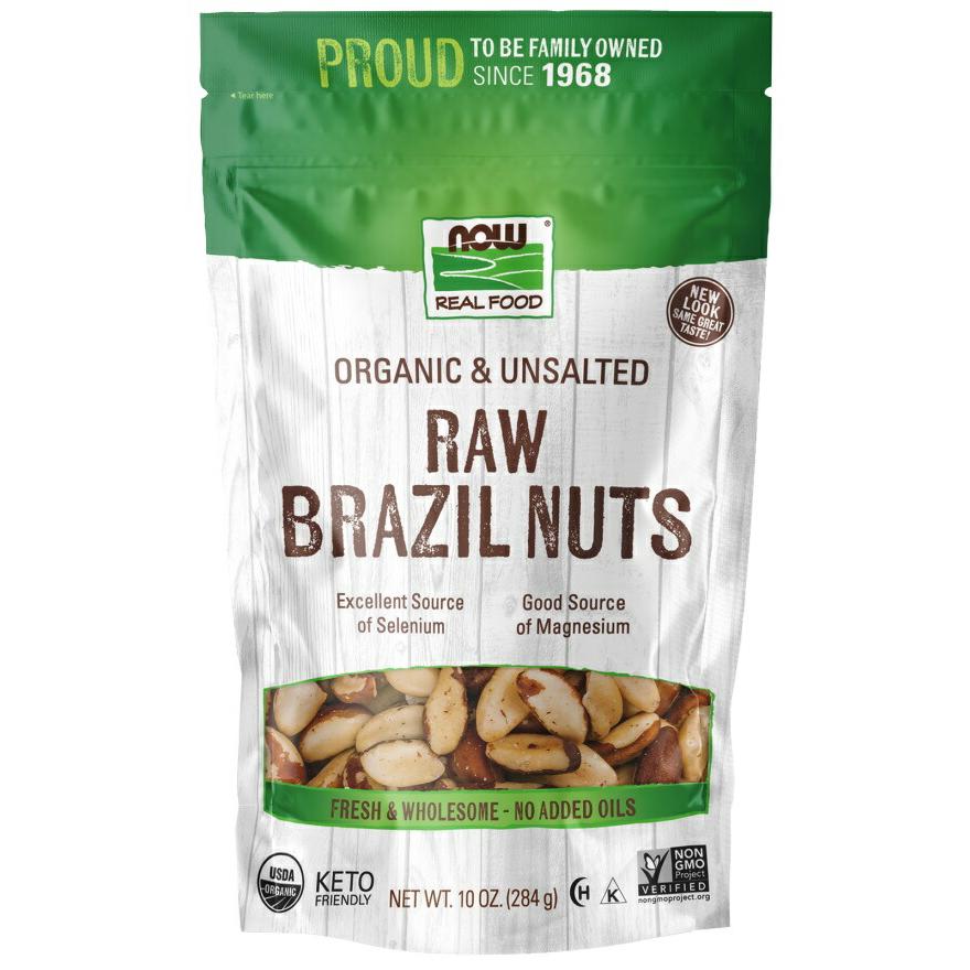 NOW Organic Brazil Nuts, Raw, unsalted 10oz / ナウ オーガニック ブラジルナッツ ロウ 10oz