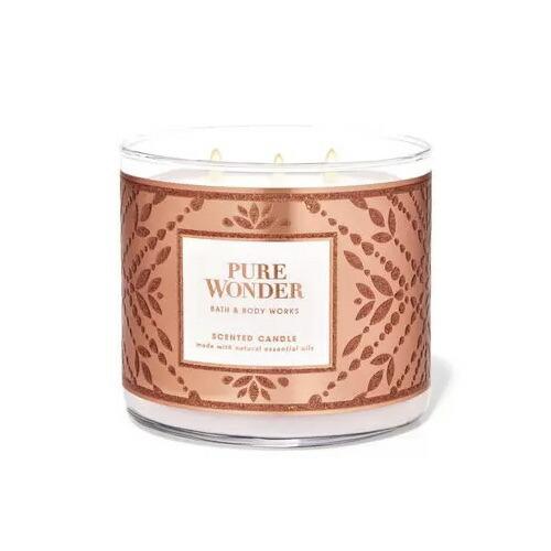 【並行輸入品】Bath and Body Works 3-Wick Candle PURE WONDER 14.5 oz / 411 g / バスアンドボディワークス 3芯キャンドル | 