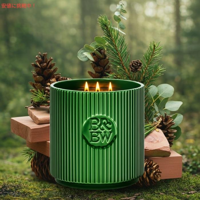 【並行輸入品】Bath & Body Works バスアンドボディワークス 3芯キャンドル フレッシュバルサム 14.5 oz / 411 g 3-Wick Candle FRESH BALSAM |  | 01