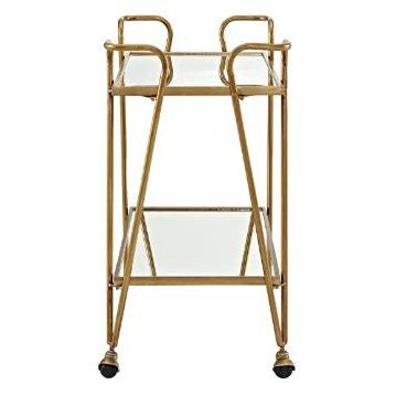 【並行輸入品】Linonユーティリティーカート バーカート 2段 Gold ミラー_2