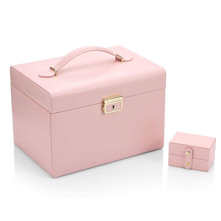 並行輸入品】Vlando ジュエリーボックス 宝石箱 オーガナイザー Pink