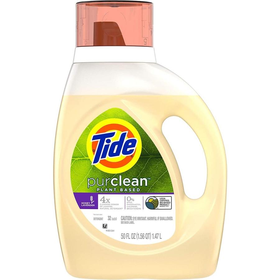 【並行輸入品】タイド 植物ベースの洗濯洗剤 Tide Purcleanハニーラベンダーの香り1.47L | 