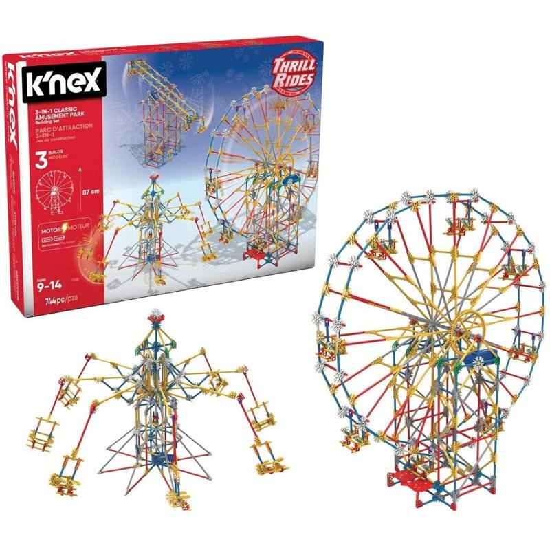 並行輸入品】ケネックス K'NEX スリルライド 3イン1遊園地セット