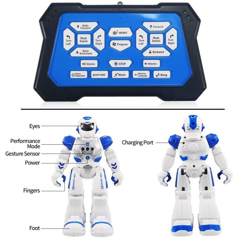 【並行輸入品】スマートロボット ブルー Sikaye ラジコンロボット 多機能の画像