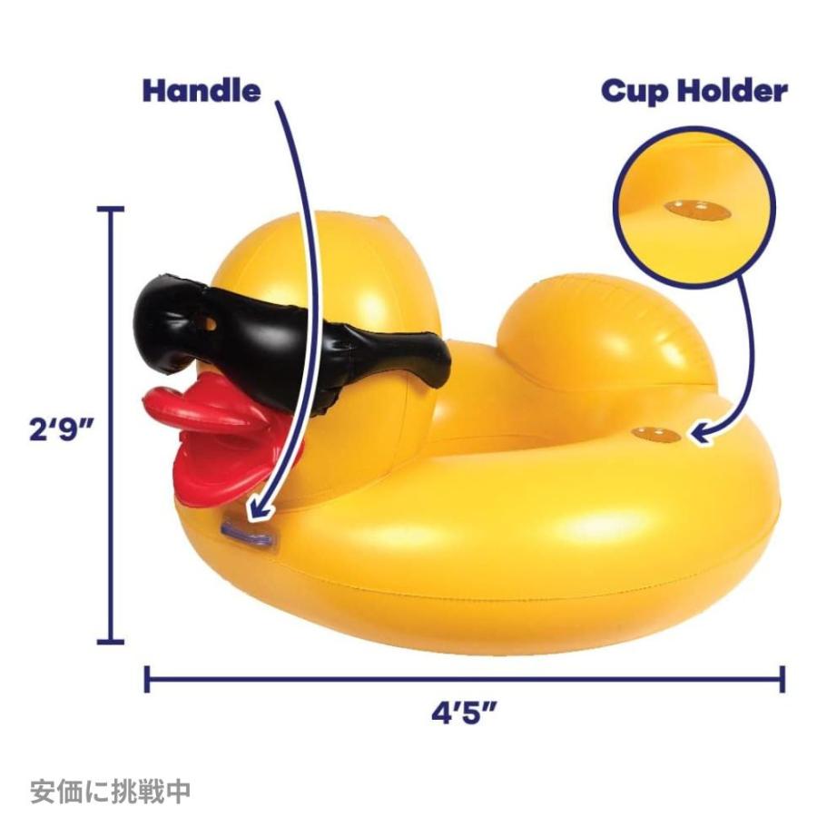 並行輸入品】あひる浮き輪 巨大アヒル ライドオンフロート GAME ダック