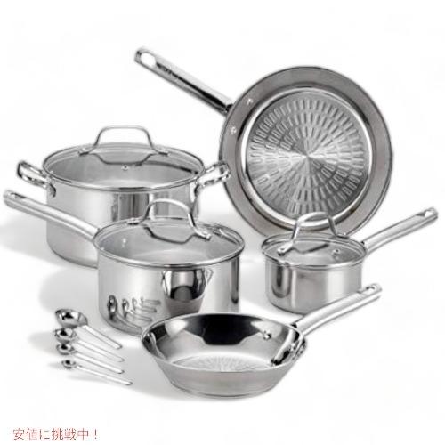 ティファール 調理器具セット T-FAL 2100096045 ステンレス 12個 ティファール 調理器具セット T-FAL 2100096045 ステンレス 12個