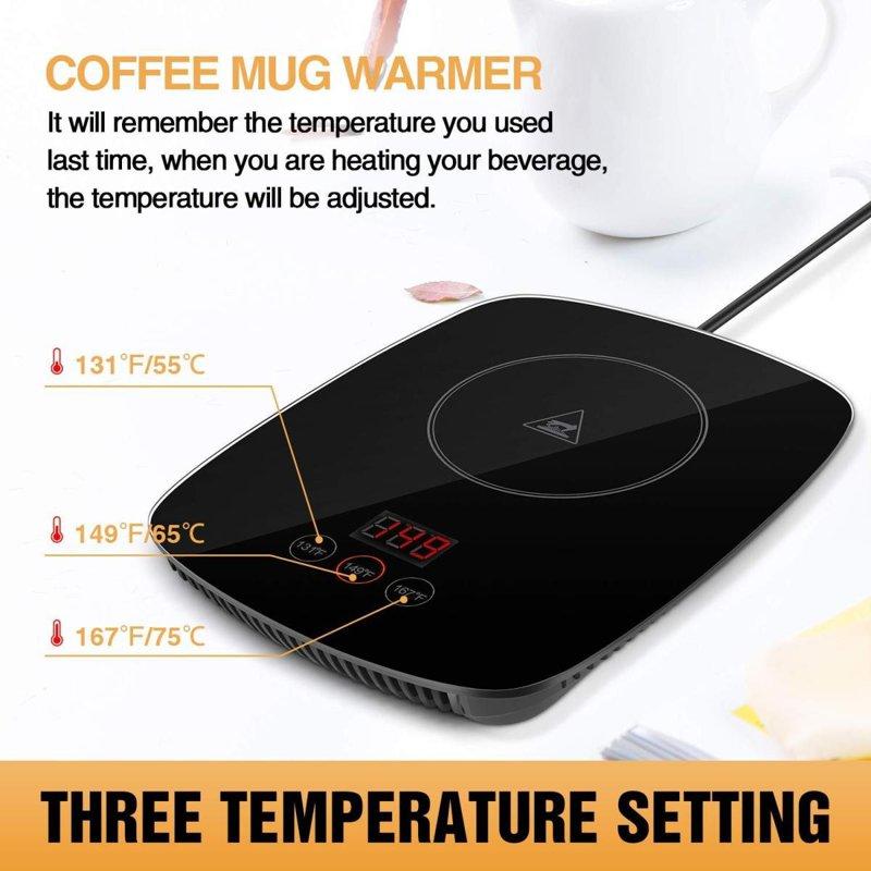 【並行輸入品】YEOSEN ドリンクウォーマー 電動 お茶 保温器 デスク テーブル用 ホットドリンク 3温度設定 がお届の画像