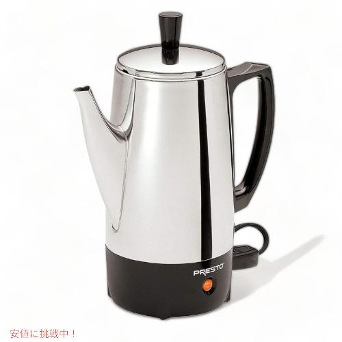 【並行輸入品】Presto プレスト ステンレス製 コーヒー パーコレーター 6カップ 02822 コーヒーメーカー Coffee Percolator | 