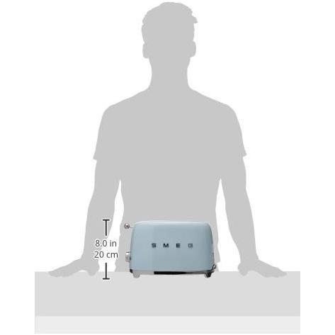 【並行輸入品】スメッグ トースター SMEG TSF01PBUS レトロデザイン 2スライス トースト ブルーの画像