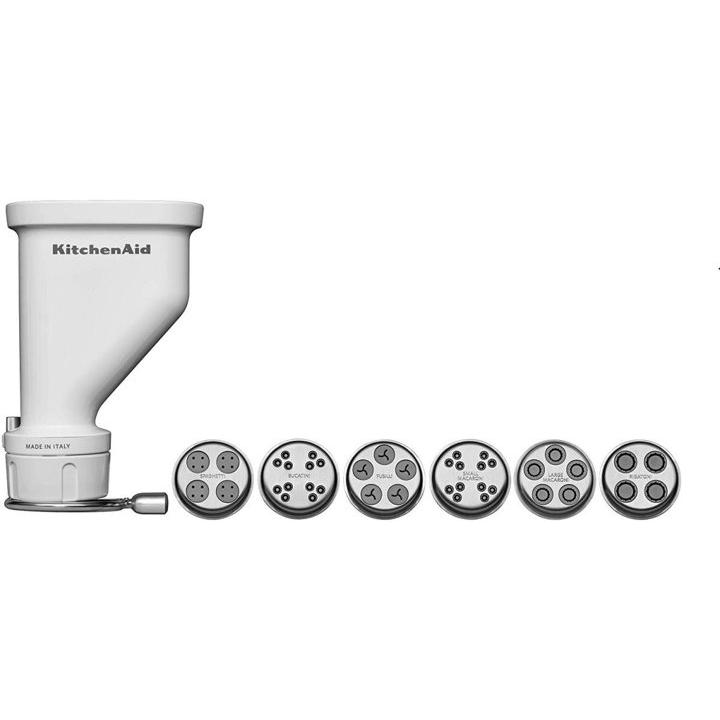 【並行輸入品】キッチンエイド KitchenAid KSMPEXTAグルメパスタプレスアタッチメント 6枚交換パスタプレート付き 白 パスタメ_1