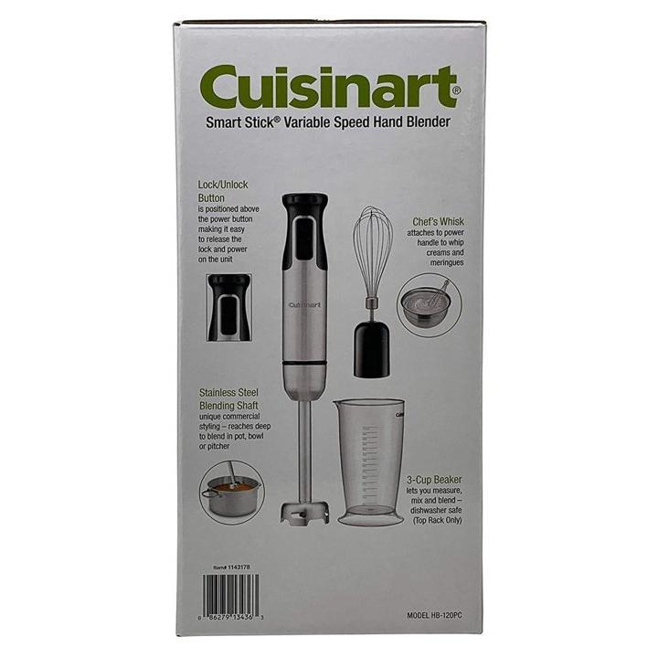 クイジナート Cuisinart HB120PC スマートスティック ハンドブレンダー 速度調節 泡立て器付 アメリカメタストア ヤフー店