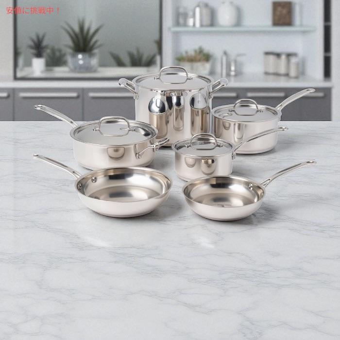 並行輸入品】Cuisinart クイジナート フライパン＆鍋セット 77-10