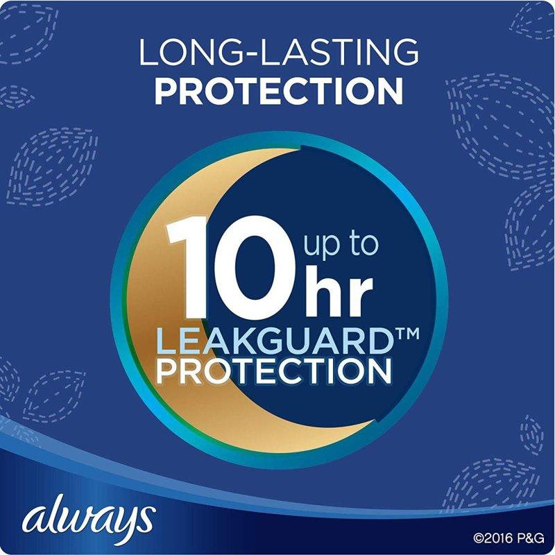 【並行輸入品】オールウェイズ 生理用ナプキン Always サイズ5 超薄型 女性用パッド 多い夜用 羽付 無香料 |  | 01