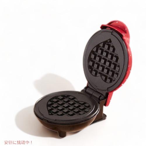ダッシュ ミニワッフルメーカー 直径10センチ レッドラブハート ダッシュ ミニワッフルメーカー 直径10センチ レッドラブハート