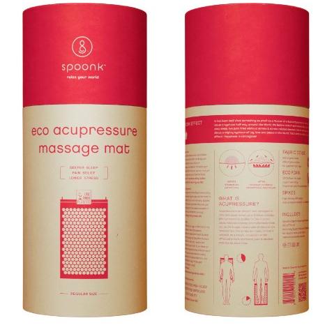 SPOONK スプーンク Lサイズ 指圧代用マット　レッド　赤 並行輸入品】Spoonk Organic Hemp Regular Cherry red