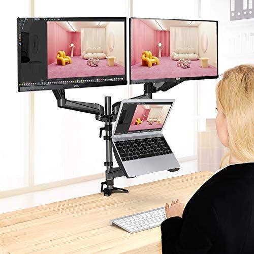 並行輸入品】HUANUO モニターとノートパソコンマウント 3イン1 調節 
