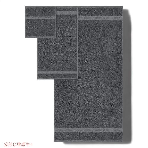 【並行輸入品】ユートピア タオルセット 8枚 グレー コットン バスタオル 2枚  ハンドタオル 2枚 ウォッシュクロス 4枚 Utopia Towels 8-Pieの画像