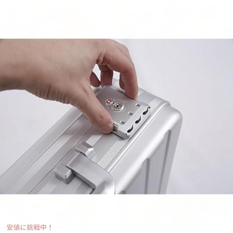 【並行輸入品】アルウム ビジネス アタッシュ ハードサイド ビジネスケース  ALEON Aluminum Business Attache Hardside Business Briefcase 17 inches Platinumの画像
